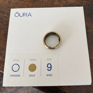 Oura Ring Horizon Ring Gold Color Size 9